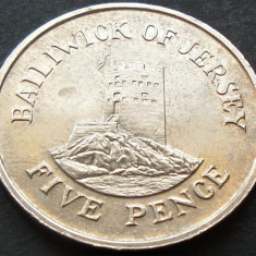 Moneda exotica 10 PENCE - JERSEY, anul 1985 * cod 1162