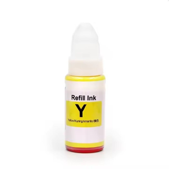 Cerneala compatibila Canon GI46 Yellow, tip pigment, flacon cu picurator, 140 ml