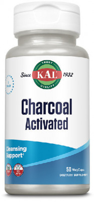 Charcoal activated(carbune medic.) 50cps vegetale foto