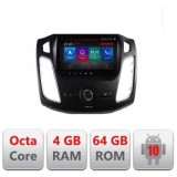 Navigatie Ford Focus 3 E-150 Octa Core cu Android Radio Bluetooth Internet GPS WIFI DSP 4+64GB 4G CarStore Technology