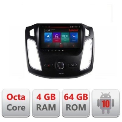 Navigatie Ford Focus 3 E-150 Octa Core cu Android Radio Bluetooth Internet GPS WIFI DSP 4+64GB 4G CarStore Technology foto