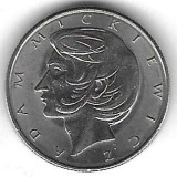 POLONIA 10 ZLOTI 1975 [1] Poet ADAM MICKIEWICZ , XF