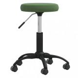 VidaXL Taburet de masaj, verde &icirc;nchis, catifea