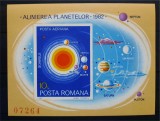 Timbre 1981 Alinierea planetelor, colita MNH