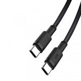 Cablu Date si Incarcare USB-C - USB-C XO Design NB-Q199, 100W, 1.5m, Negru