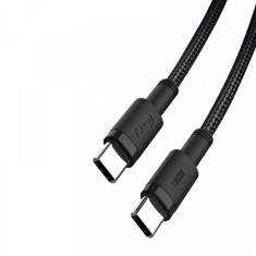 Cablu Date si Incarcare USB-C - USB-C XO Design NB-Q199, 100W, 1.5m, Negru