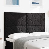 Tablie LED , design Diamond Blocks, neagră, 144 cm, din catifea