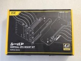 Suport GPU vertical, cablu de extensie, viteză 4.0, modul ARGB, conector 90&deg; - Negru