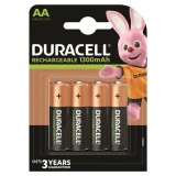 Duracell-Baterie Re&icirc;ncărcabilă HR6 Aa 1300mAh - 4 Bucăți