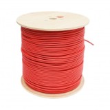 Cablu alarma incendiu ignifug rezistent la foc 2x0.75mm, ecranat, LSZH fara halogeni rosu 500m/rola