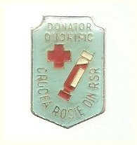 Insigna Crucea Rosie Donator Onorific foto