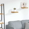 VidaXL Raft de perete Pe perete Maro 23 x 23,5 x 4 cm Lemn compozit 42019938