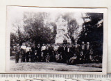 Bnk foto Ramnicu Valcea - Monumentul Barbu Știrbei &icirc;n Parcul Zăvoi, Alb-Negru, Romania de la 1950, Cladiri
