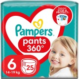 Scutece-chilotel Pampers Pants Value Pack Marimea 6, 14-19 kg, 25 buc
