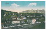 4056 - PREDEAL, Brasov, Railway Station - old postcard - used - 1925