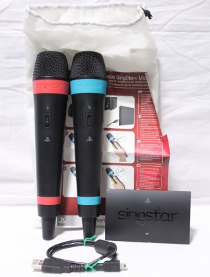 Microfon microfoane wireless SingStar Sony Playstation 2 si 3 PS2 PS3 foto