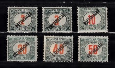 A12 S1 3 - Timbre foarte vechi - Ungaria - timbre PORTO - supratipar