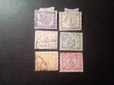 Serie Indiile Olandeze 1902 Cifra , 6 valori stampilate