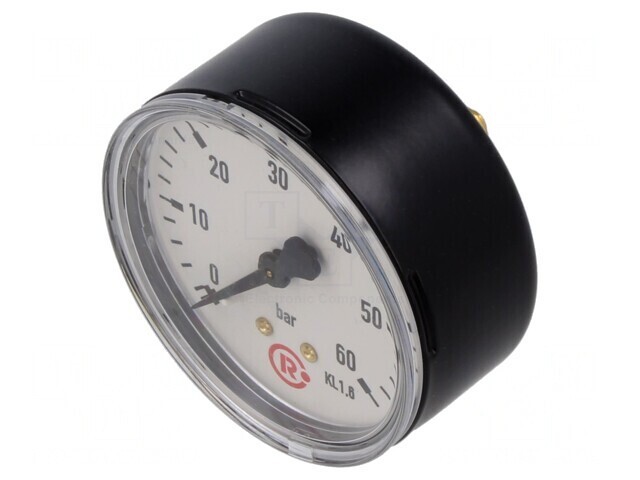 Manometru 0-60bar 63mm Lichide și Gaze Inerte