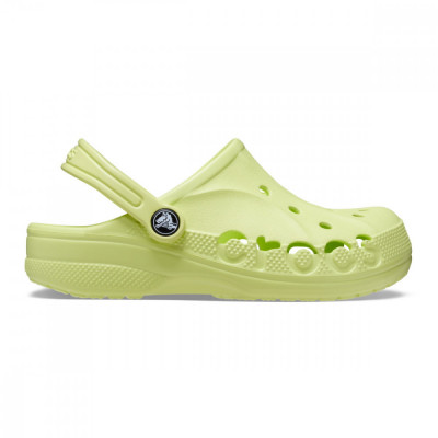 Saboți Crocs Baya Kids Clog Galben - Lime Zest foto