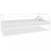 VidaXL Cadru pat de zi, alb, 90 x 200 cm, metal 284672