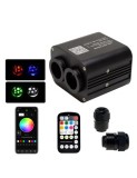 Kit Fibra Optica Plafon Instelat 20W cu TWINKLE, RGBW 1100 Fire 4M 0.75mm cu aplicatie, Xenon Bright
