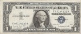 Statele Unite (SUA) 1 Dolar 1957 A - (Silver Certificat - Serie-07144323) P-419
