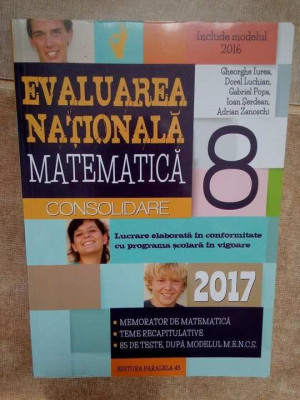 Gheorghe Iurea - Evaluarea nationala matematica (2016) foto