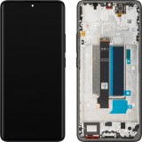 Cumpara ieftin Display cu Touchscreen Xiaomi Redmi Note 13 Pro+, cu Rama, Negru, Service Pack 560002N16U00