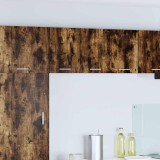 vidaXL Dulap suspendat Riga 2 pcs Stejar afumat și alb 30 x 31 x 40 cm 884123