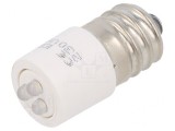 Lampă de control LED E14 albă 230V