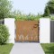 vidaXL Poartă pentru grădină, 85x100 cm, oțel corten, model iarbă 153221