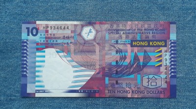 10 Dollars 2002 Hong Kong foto