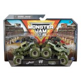 MONSTER JAM SET 2 MASINUTE METALICE SHAKER SI SOLDIER FORTUNE SCARA 1 LA 64 SuperHeroes ToysZone, Spin Master