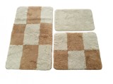 Cumpara ieftin Set 3 Covorase de Baie Elis Bej V2 (Acryl), Chilai Home