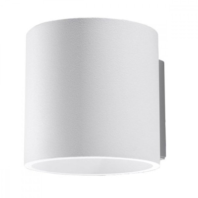 Lampă De Perete Orbis Alb Aluminiu 1 Bec Cilindric Modern De Interior foto