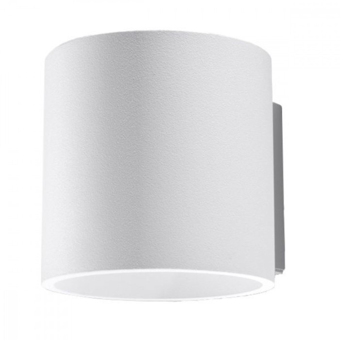 Lampă De Perete Orbis Alb Aluminiu 1 Bec Cilindric Modern De Interior