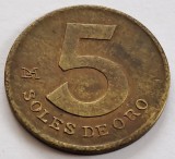 Peru, 5 Soles de Oro 1980