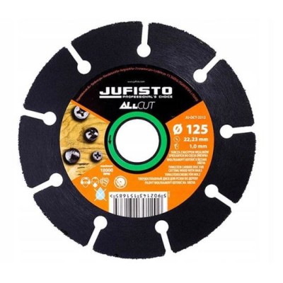 Disc diamantat segmentat, lemn, taiere uscata, 125 mm/1.0 mm, Jufisto GartenVIP DiyLine foto