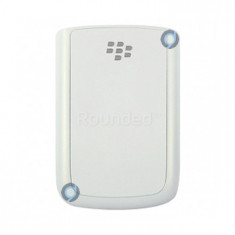 Capac baterie Blackberry 9700, 9780 Bold alb cu piele