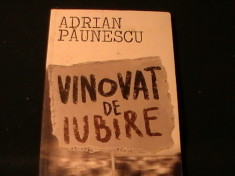 VINOVAT DE IUBIRE-ADRIAN PAUNESCU-190 PG- foto