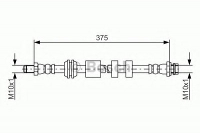 Conducta / cablu frana VOLVO S80 II (AS) (2006 - 2016) BOSCH 1 987 481 563 foto