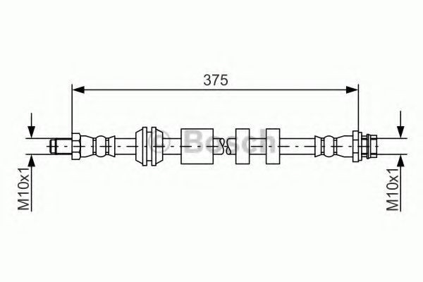 Conducta / cablu frana VOLVO XC70 II (2007 - 2016) BOSCH 1 987 481 563