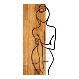 Cumpara ieftin Decoratiune de perete Pako World, Kelesipo, Lemn de pin, 27x3x58 cm