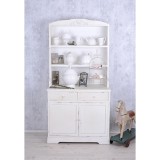 Bufet Vintage Lemn Alb Antichizat 183cmx90cmx50cm Mobilier Antichitati Dulap Sertare