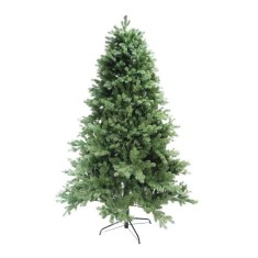 Brad artificial de craciun, eMazing pentru interior/exterior, inaltime 210 cm, diametru 138 cm, 858 ramuri, suport metalic inclus