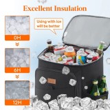 Cumpara ieftin Rucsac termic Lifewit 26L, impermeabil, izolat PEVA + spuma EPE 7mm, 30 doze, negru