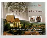 Album filatelic Biserica fortificată Biertan - Emisiune comună Rom&acirc;nia - Germania (bilingv), 2011, &icirc;n folie