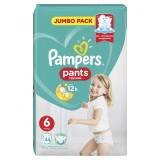 Scutece-chilotel Pampers Pants, Nr.6, 15+ kg, Jumbo Pack, 44 buc