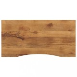 vidaXL Blat birou cu decupaj curbat 140x50x2,5cm lemn masiv mango brut